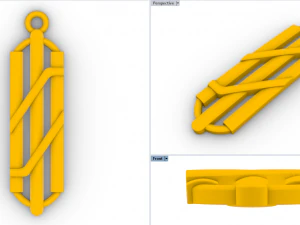 SAIVARSH GOLD PENDANT 3D Print Model