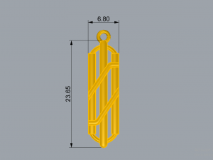 SAIVARSH GOLD PENDANT Model Cetak 3D