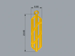SAIVARSH GOLD PENDANT 3D Print Model