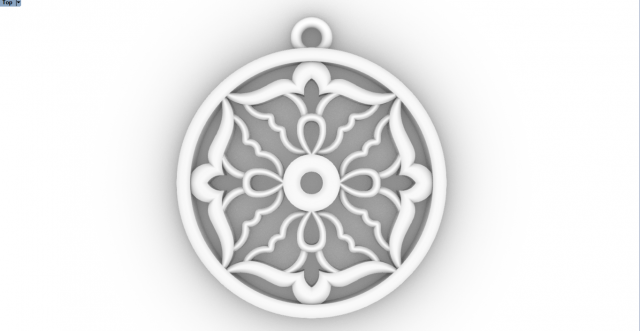 THIKASA GOLD PENDANT 3D Print Model .c4d .max .obj .3ds .fbx .stl .blend