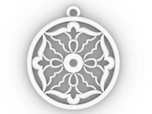 티카사 골드 펜던트 3D 프린트 모델