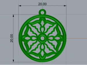 THIKASA GOLD PENDANT 3D Print Model