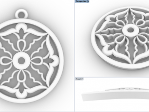 THIKASA GOLD PENDANT 3D Print Model