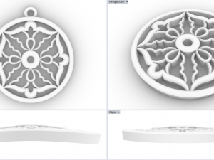 THIKASA GOLD PENDANT 3D Print Model