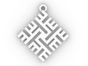 카사 골드 펜던트 3D 프린트 모델