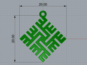 KASA GOLD PENDANT Modelo de impresión 3D