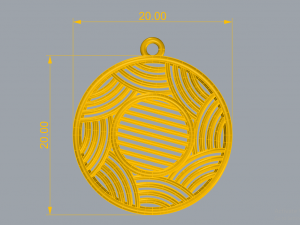 THISA GOLD PENDANT Modèles 3D en vedette