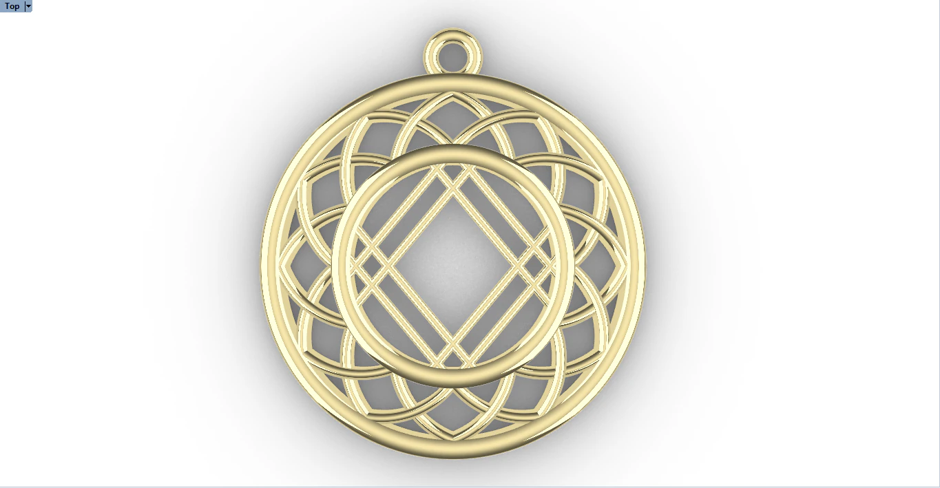 SAKA GOLD PENDANT 3D Print Model .c4d .max .obj .3ds .fbx .stl .blend 