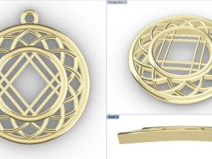 SAKA GOLD PENDANT 3D Print Model