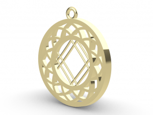SAKA GOLD PENDANT Model do druku 3D