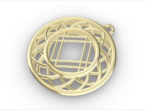SAKA GOLD PENDANT Model do druku 3D