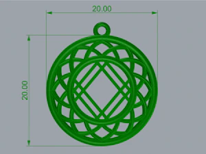 SAKA GOLD PENDANT 3D Print Model