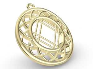 SAKA GOLD PENDANT Model do druku 3D
