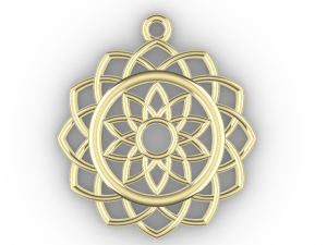 SARA GOLD PENDANT Modèles 3D en vedette