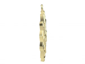SARA GOLD PENDANT 3D Print Model