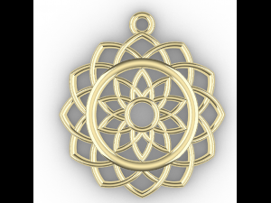 SARA GOLD PENDANT 3D 프린트 모델