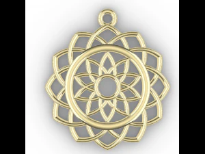 SARA GOLD PENDANT 3D Print Model