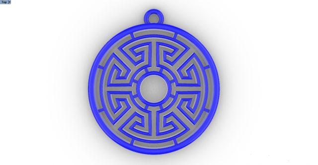 SUTHIKA GOLD PENDANT 3Dプリントモデル .c4d .max .obj .3ds .fbx .stl .blend