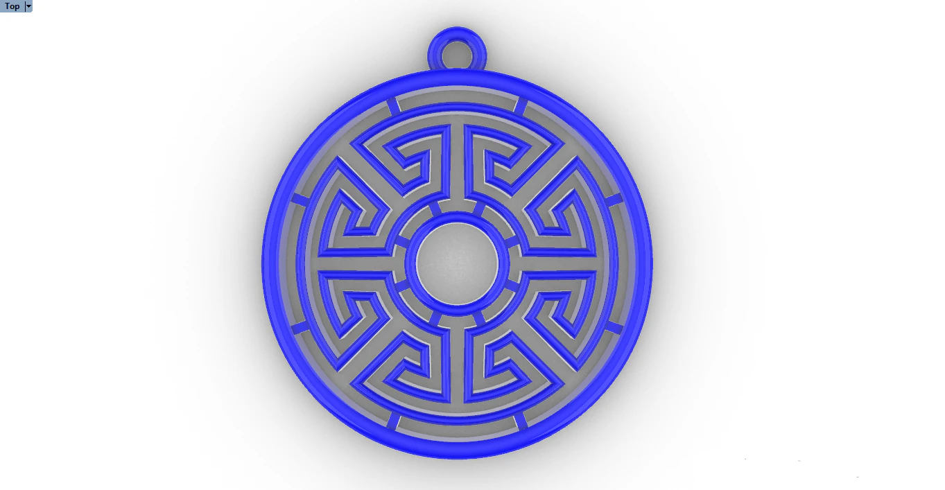 SUTHIKA GOLD PENDANT 3D Print Model .c4d .max .obj .3ds .fbx .stl .blend 