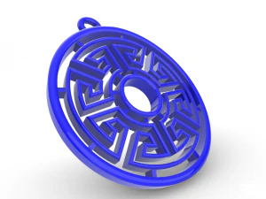SUTHIKA GOLD PENDANT 3D Print Model