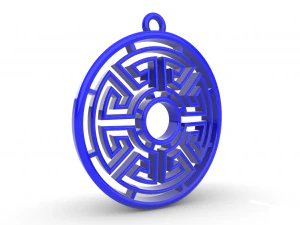 SUTHIKA GOLD PENDANT 3D Print Model