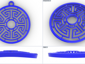 SUTHIKA GOLD PENDANT 3Dプリントモデル