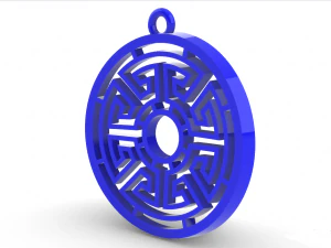 SUTHIKA GOLD PENDANT 3D Print Model