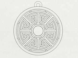 SUTHIKA GOLD PENDANT 3Dプリントモデル
