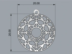 SAUTA GOLD PENDANT 3D Print Model