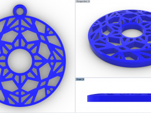 SAUTA GOLD PENDANT Modelo de Impressão 3D