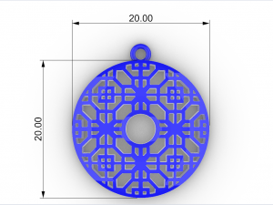 DIVIT GOLD PENDANT 3D Print Model