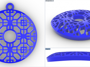 DIVIT GOLD PENDANT 3D Print Model
