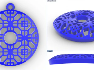 DIVIT GOLD PENDANT 3D Print Model