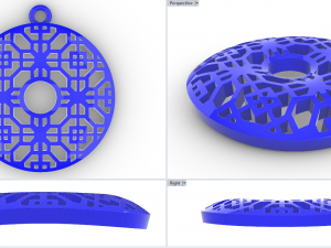 DIVIT GOLD PENDANT 3D Print Model