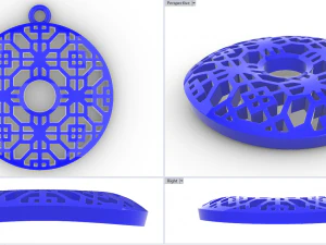 DIVIT GOLD PENDANT 3D Print Model