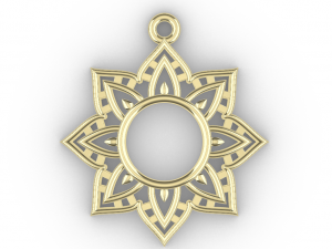 ACHYUT GOLD PENDANT Modèles 3D en vedette