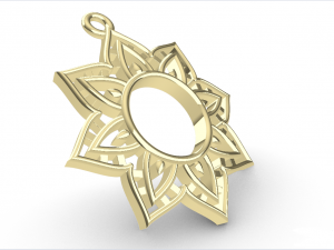 ACHYUT GOLD PENDANT 3D-Druckmodell