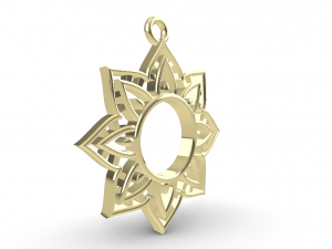 ACHYUT GOLD PENDANT 3D-Druckmodell
