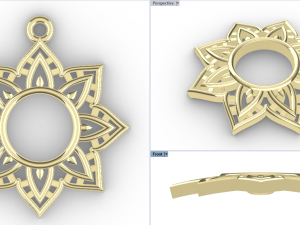 ACHYUT GOLD PENDANT 3D-Druckmodell