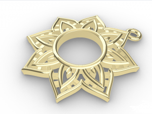ACHYUT GOLD PENDANT 3D-Druckmodell