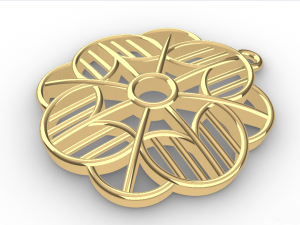 ADHRIT GOLD PENDANT 3D 프린트 모델
