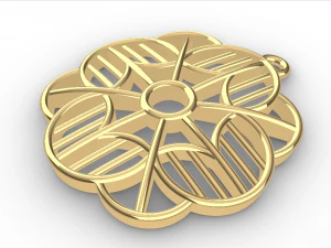 ADHRIT GOLD PENDANT 3D Print Model