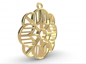 ADHRIT GOLD PENDANT 3D 프린트 모델