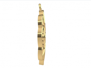 ADHRIT GOLD PENDANT 3D 프린트 모델
