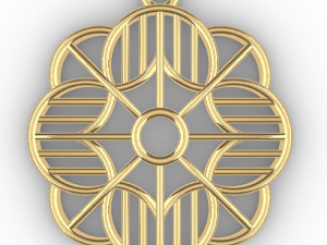 ADHRIT GOLD PENDANT 3D 프린트 모델