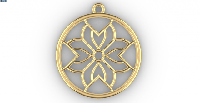 ASAV GOLD PENDANT 3D Print Model .c4d .max .obj .3ds .fbx .stl .blend 