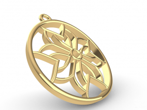 ASAV GOLD PENDANT 3D Print Model