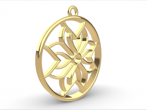 ASAV GOLD PENDANT 3D Print Model