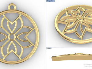 ASAV GOLD PENDANT 3D Print Model