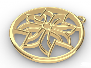 ASAV GOLD PENDANT 3D Print Model